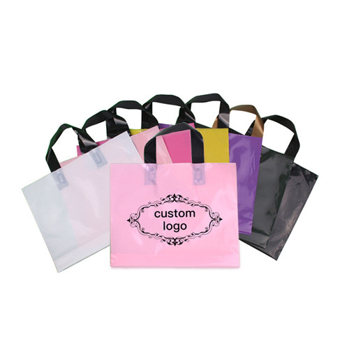 Wholesale Biodegradable clear shopping flexi soft loop tote plastic ...