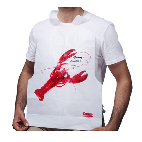 Custom Printed Seafood Restaurant Adult Disposable Paper Plastic