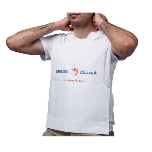 Factory Custom Disposable Special Plastic Restaurant Bibs Party Bibs