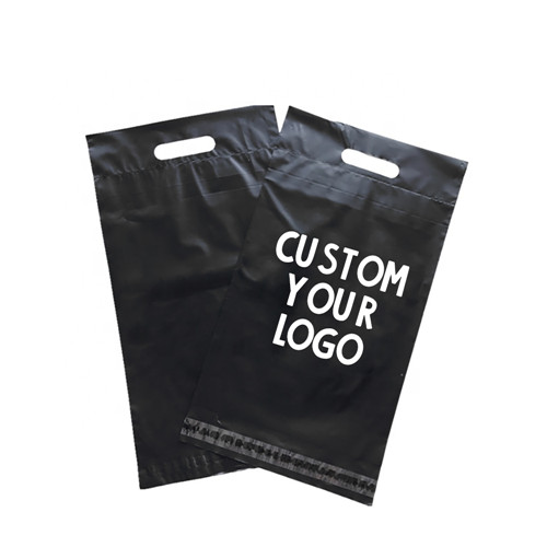 10 13 Colored Poly Mailers A4 Plastic Mailer Envelope Custom Polythene Shipping Bags With Handle